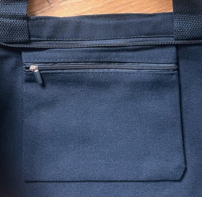 Clown University Messenger Bag - Kawaii Black Canvas Laptop Bag